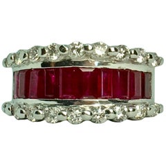 Finest Ruby and Diamond Band Ring