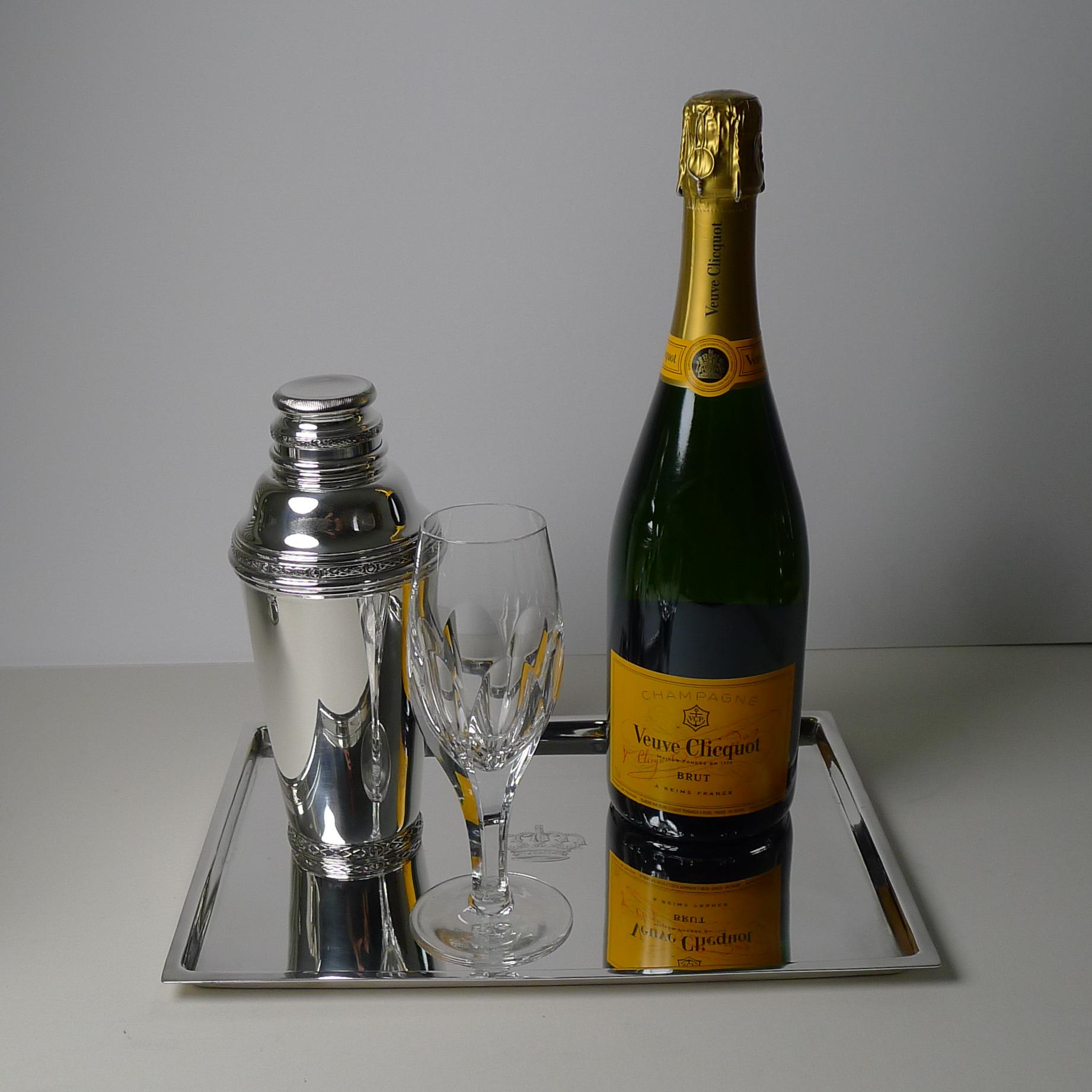 Finest Silver Plated Tray, Royal Crown by Mappin & Webb, C.1910 In Good Condition In Bath, GB