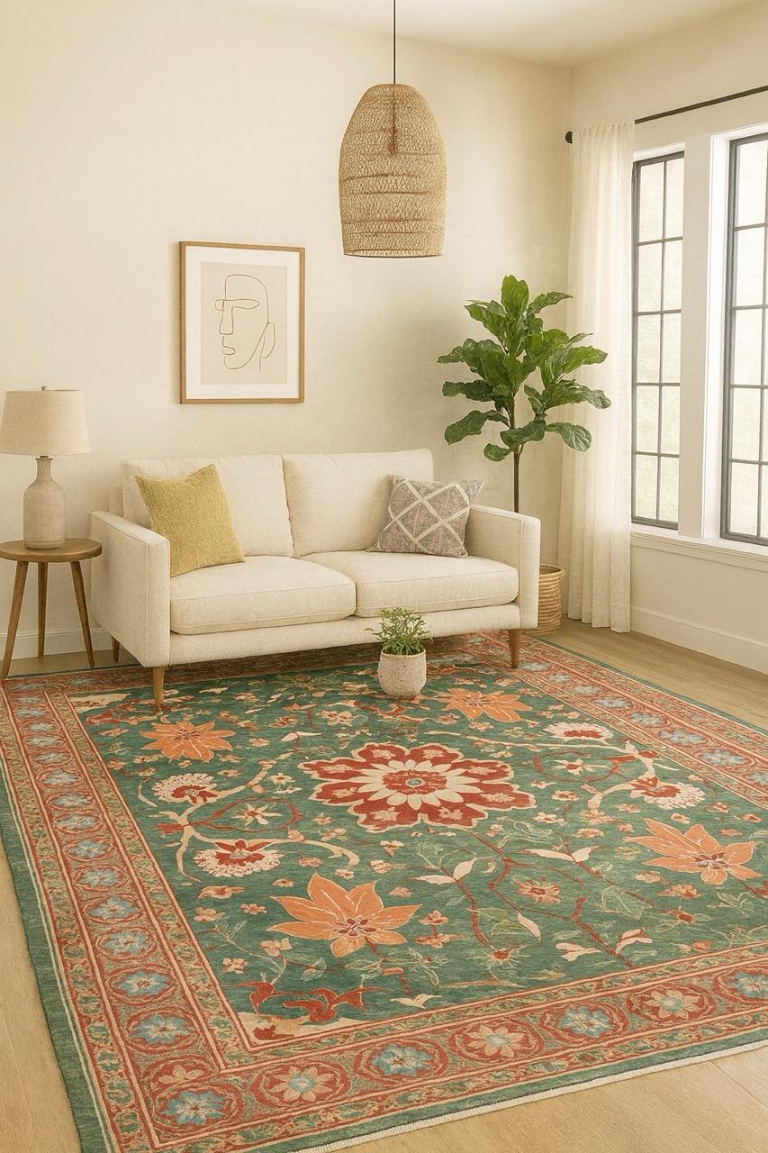 Questo tappeto tibetano Finest è un notevole esempio di maestria artigianale. Filata a mano con la lana più pregiata e tinta con pigmenti organici e naturali, offre colori vivaci e duraturi pur rimanendo attenta all'ambiente. Il vello spesso e