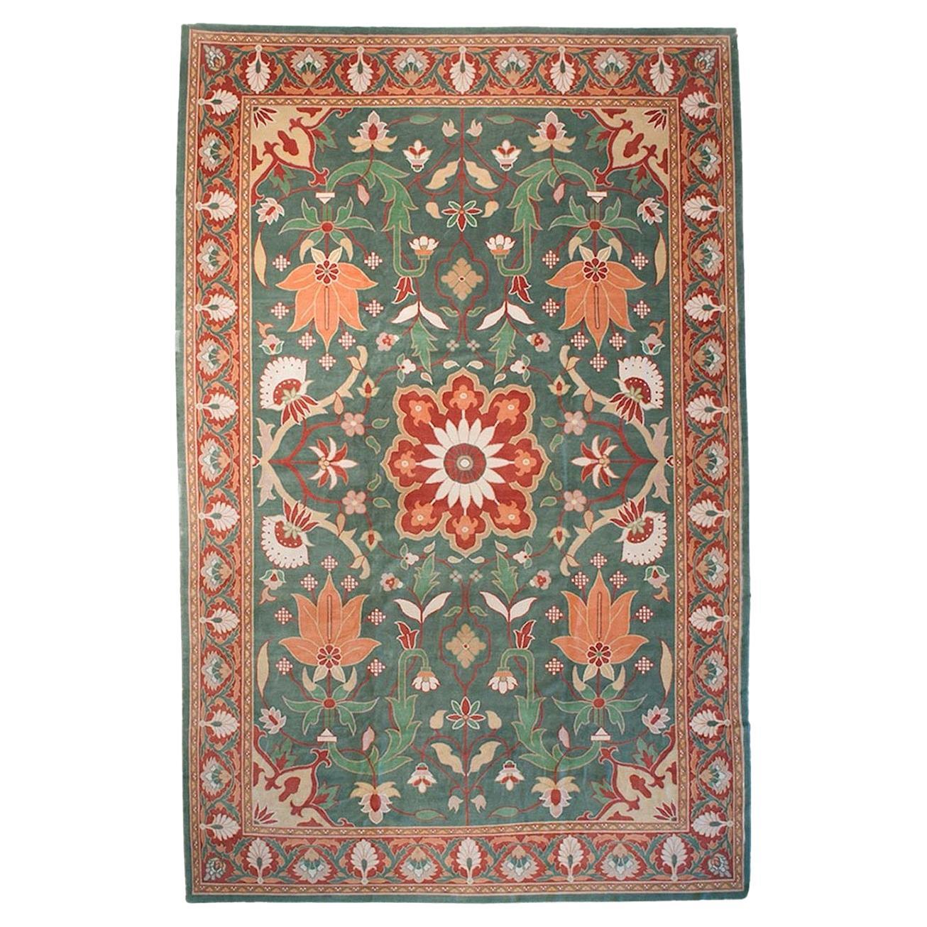 Tappeto tibetano di altissima qualità con disegno William Morris in vendita