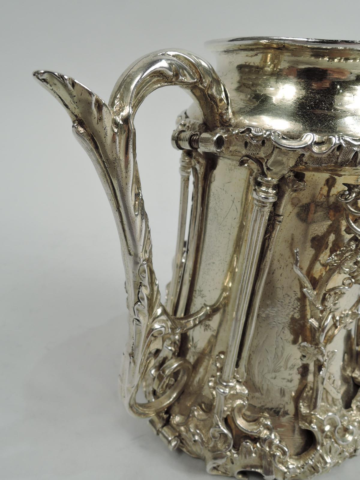Mid-19th Century Finest Victorian Silver Gilt Christening Mug with Aesop’s Fables