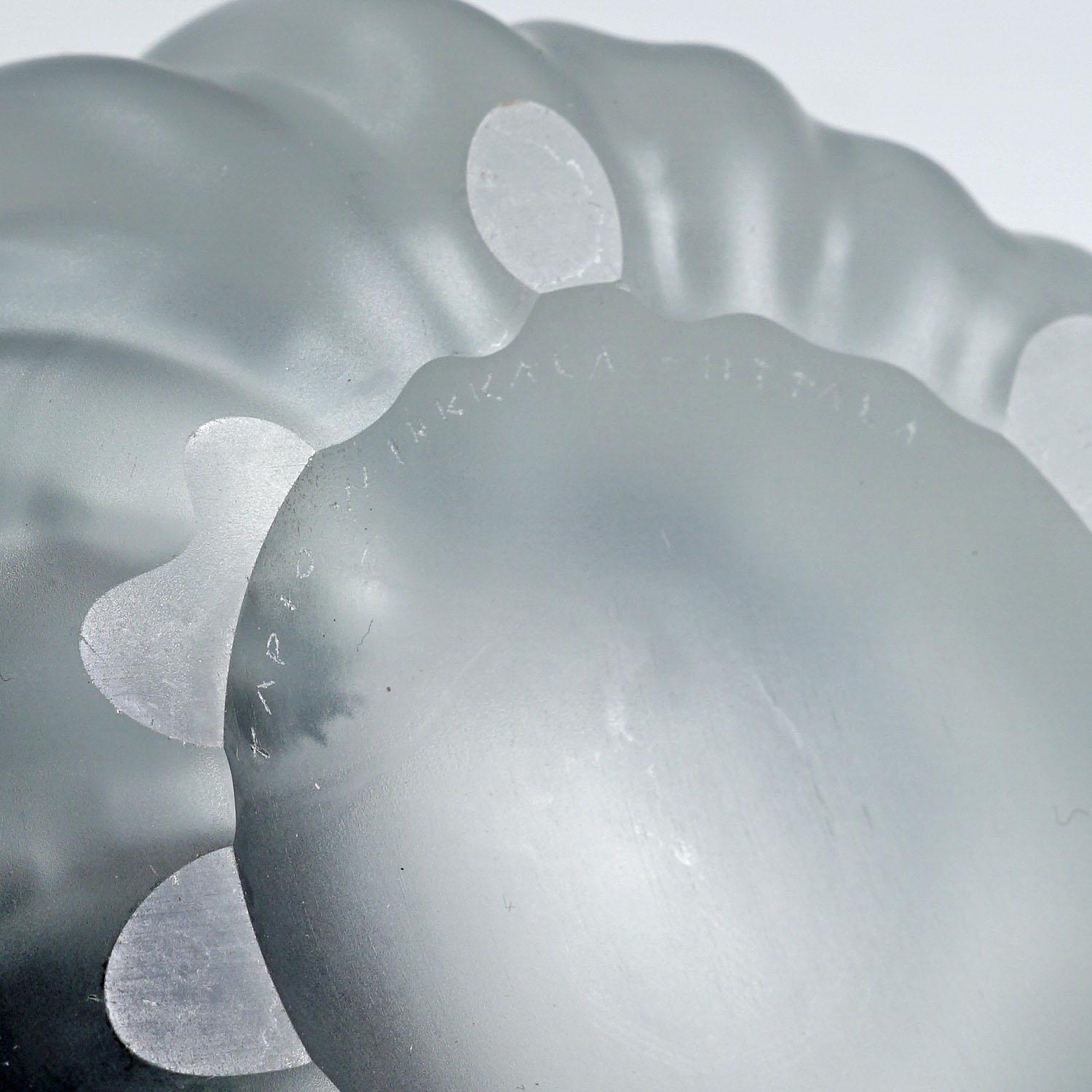 Metà XX secolo Vaso in vetro artistico Finger di Tapio Wirkkala per Iittala 1951 in vendita