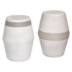 Finiiri ceramic with silk thread details Stools set 