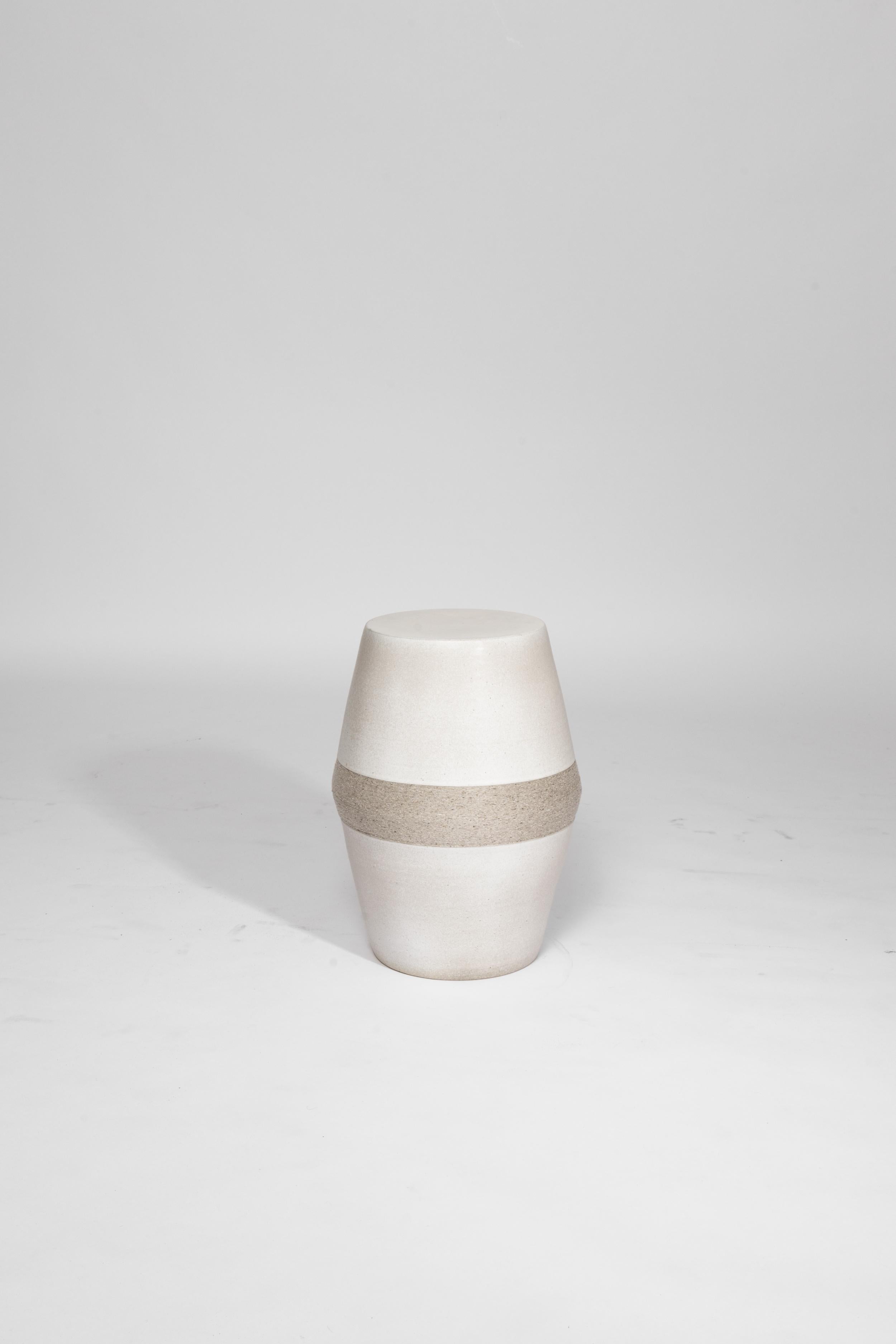 Mexican Finiiri ceramic with Yute thread details tall Stool For Sale