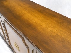 Finished BACK Bronze Mounts Three Door 4 Drawers Sideboard Credenza Cabinet MINT