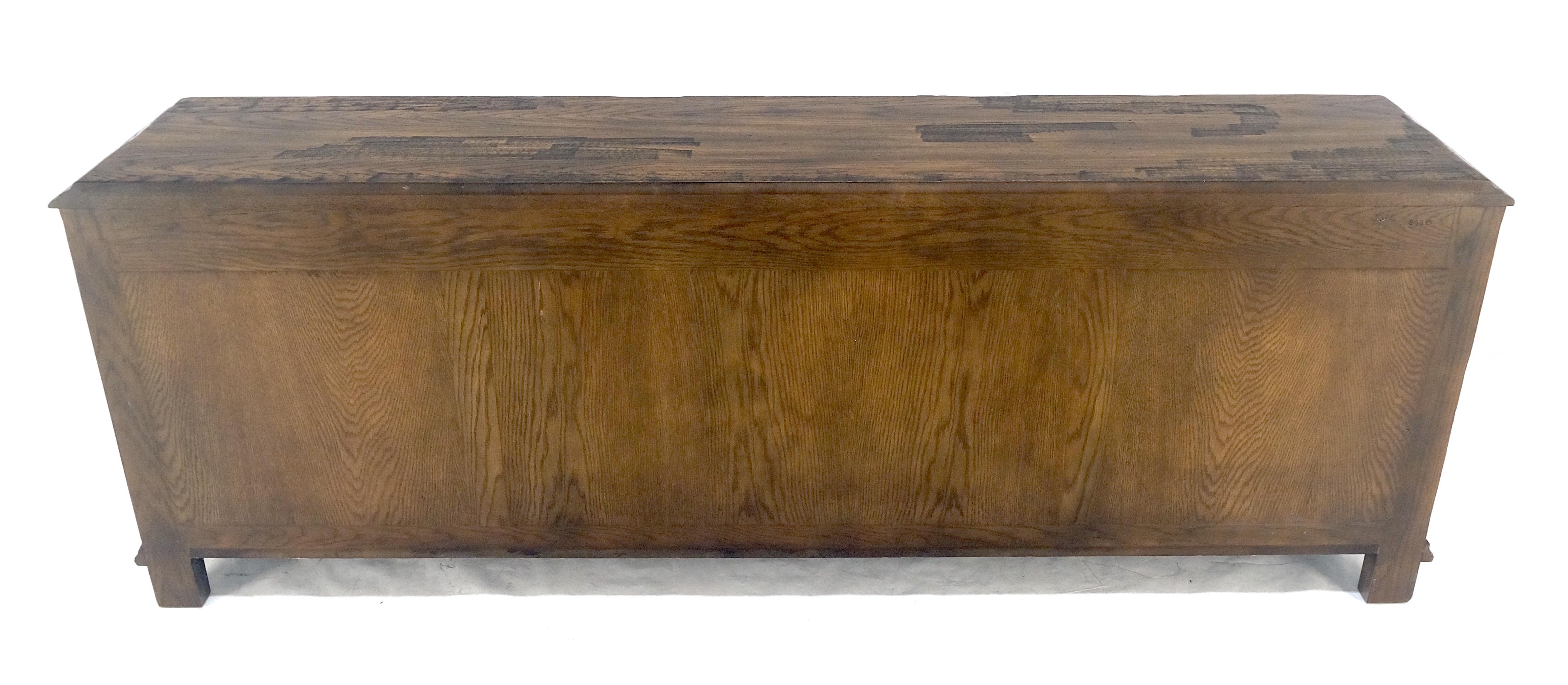 Finished Back Solid Oak c1970s 78