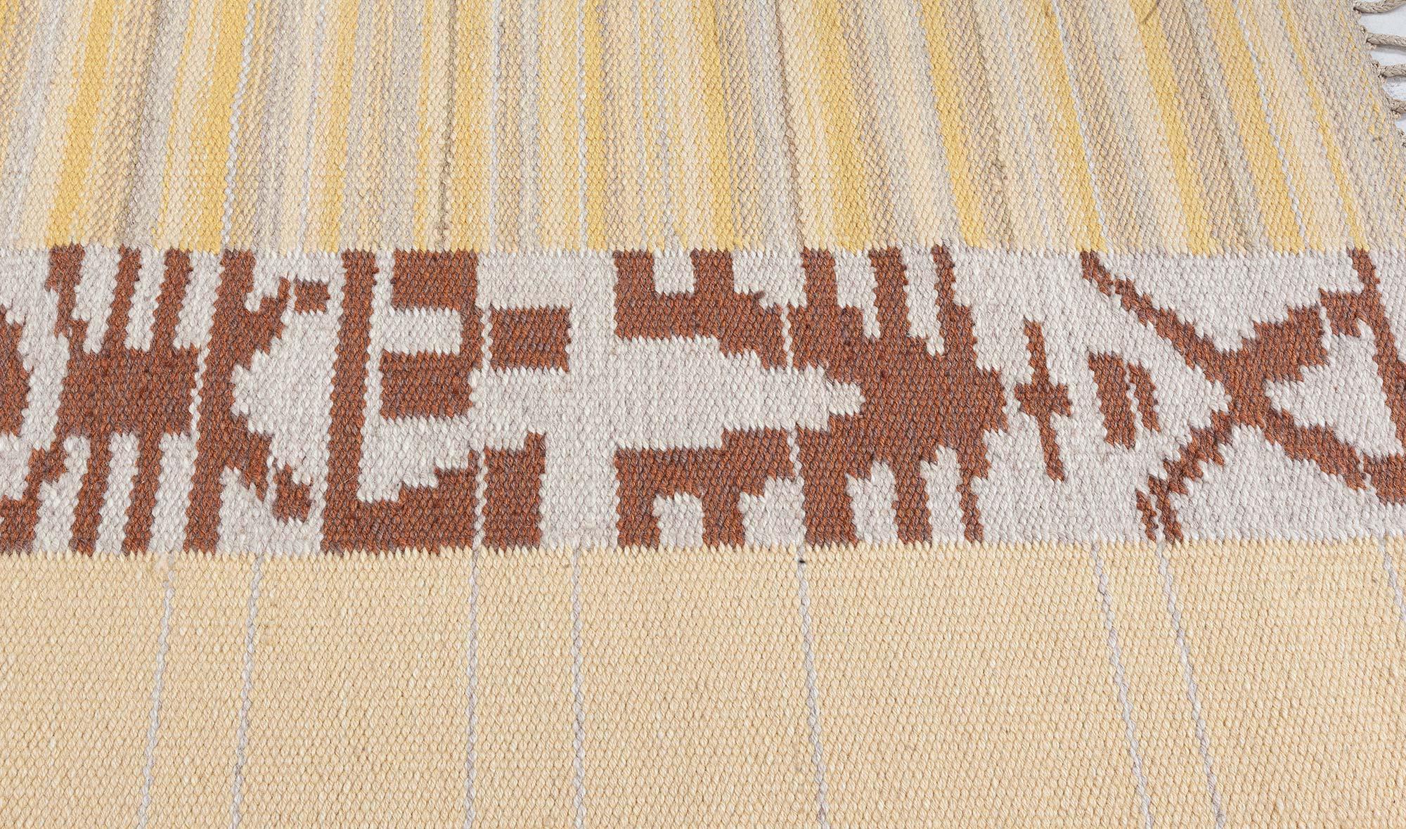 Finnland Flachgewebe-Teppich von Alestalon Mattokutomo (Finnisch) im Angebot