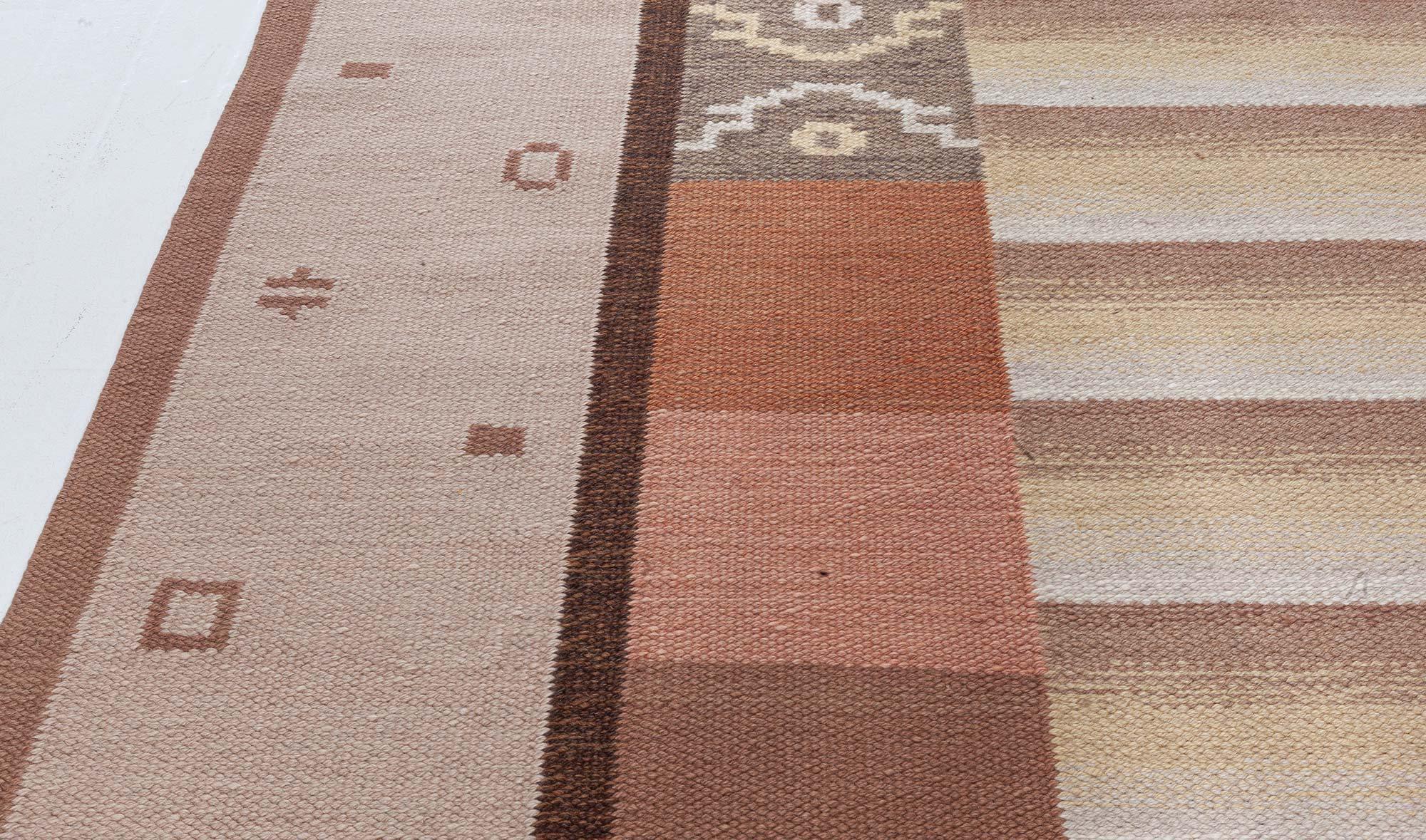 Flach gewebter Finnland-Teppich von Margareta Ahlstedt Willandt (Finnisch) im Angebot