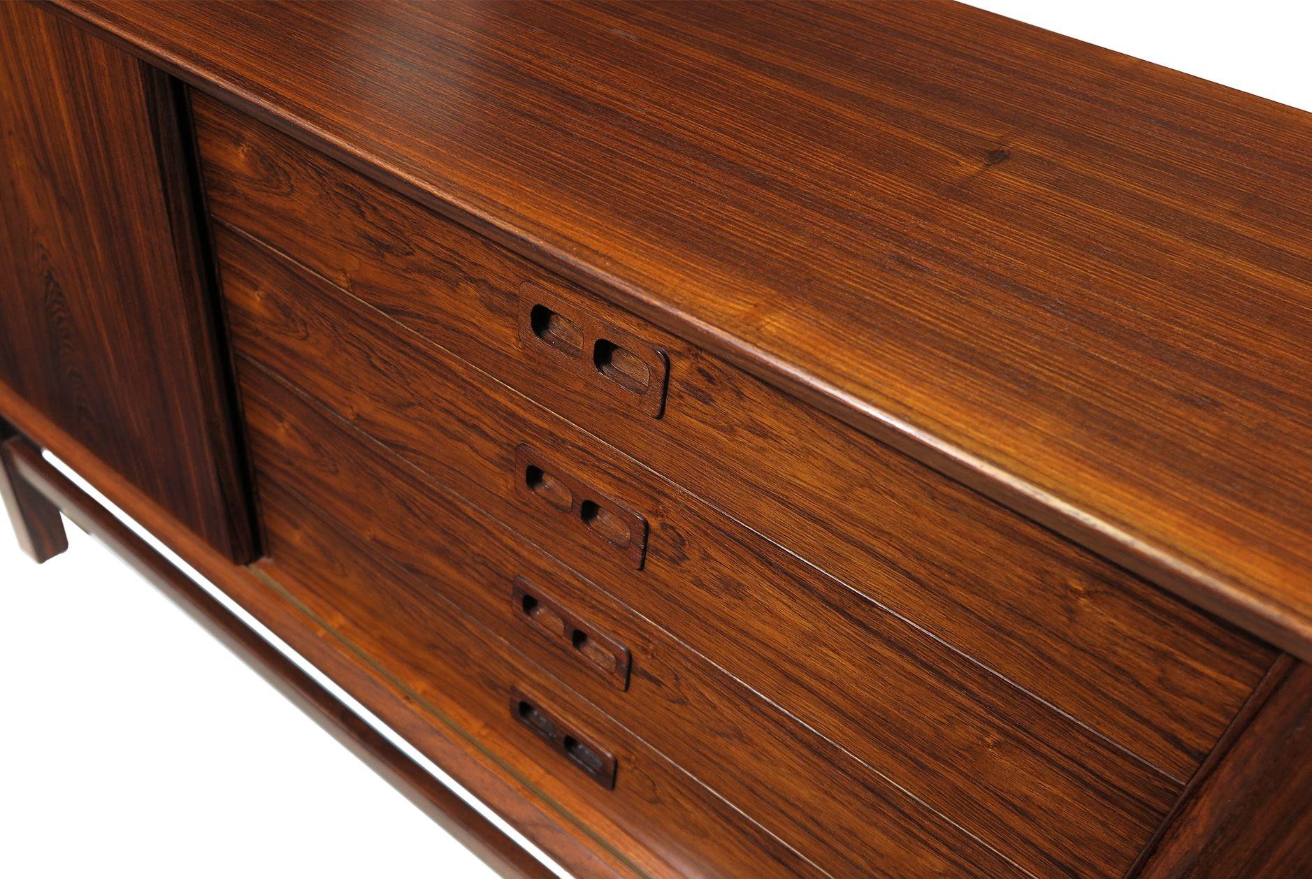 Oiled Finley Restored Mid-century Danish Rosewood Credenza