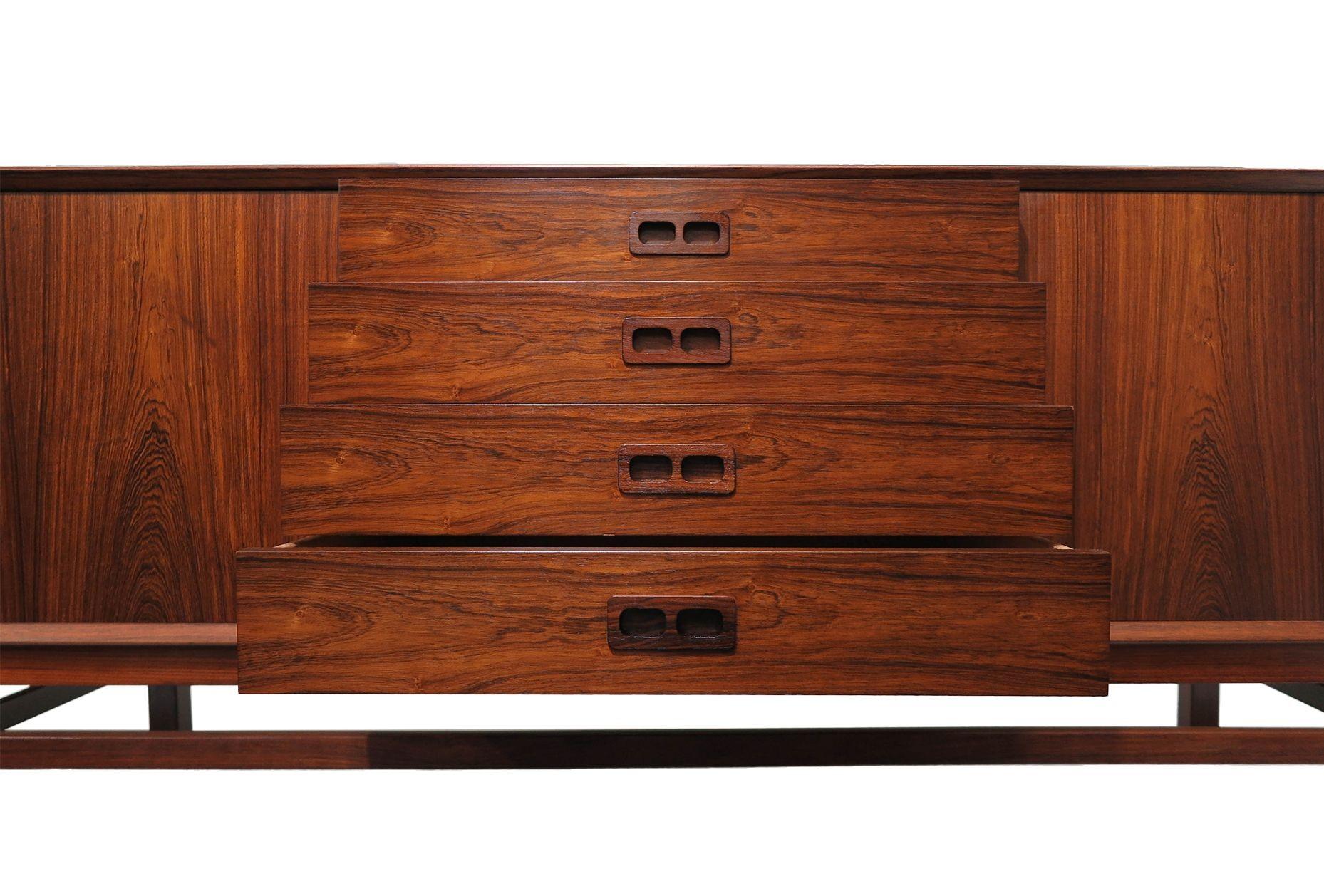 Finley Restored Mid-century Danish Rosewood Credenza 3