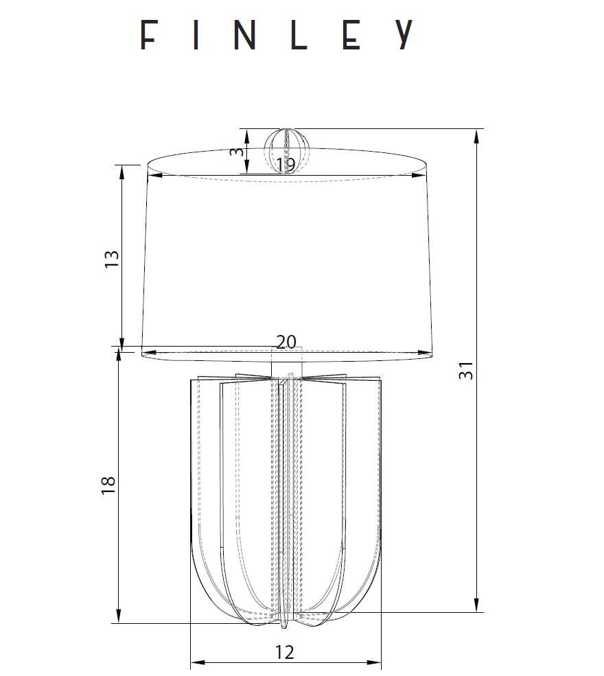 FINLEY-Schirm-Tischlampe, dunkle Lava, handgefertigte Keramik von Kalin Asenov im Angebot 3