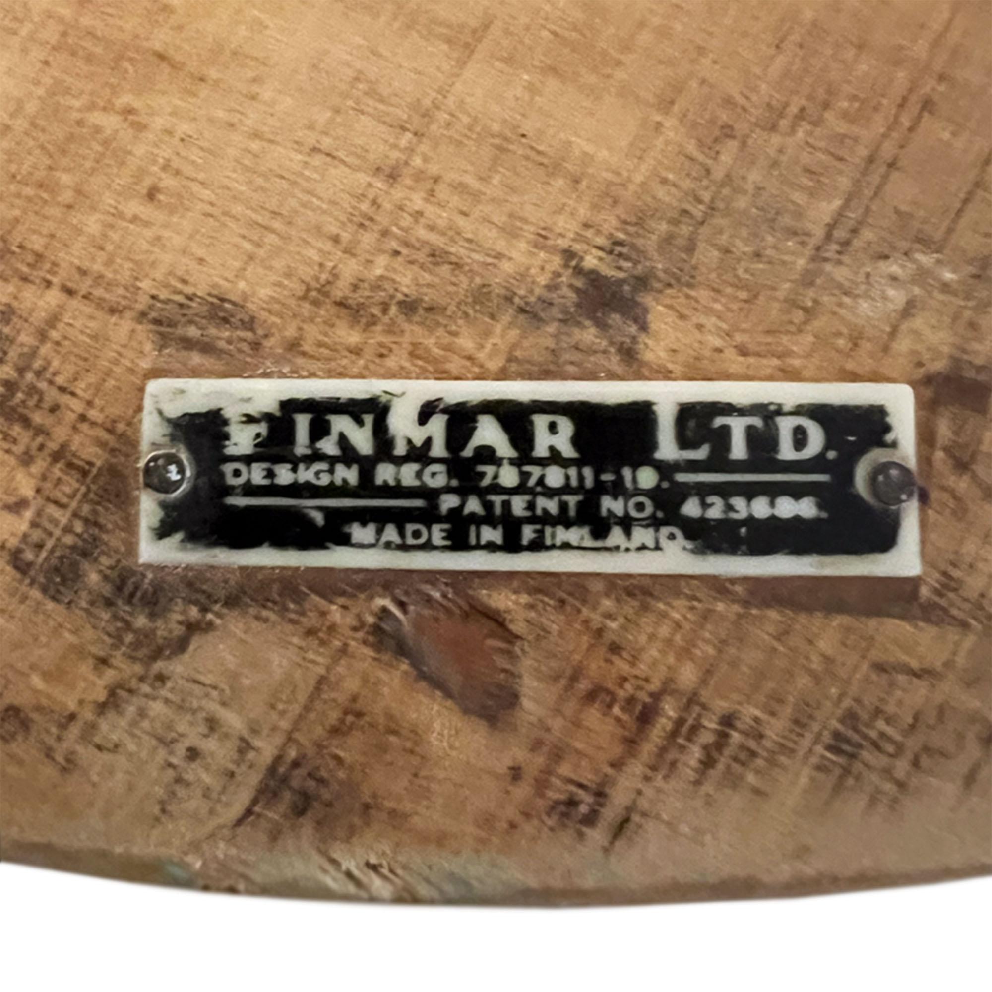 Mid-Century Modern Finmar Three Legged Stool, Finland 1930s For Sale