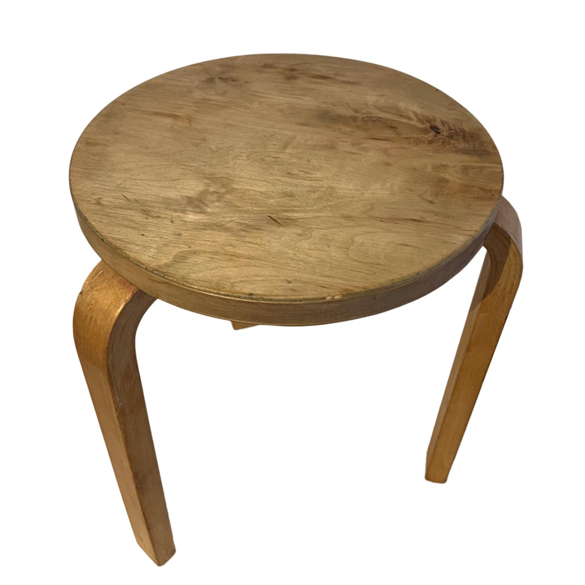 Finnish Finmar Three Legged Stool, Finland 1930s For Sale