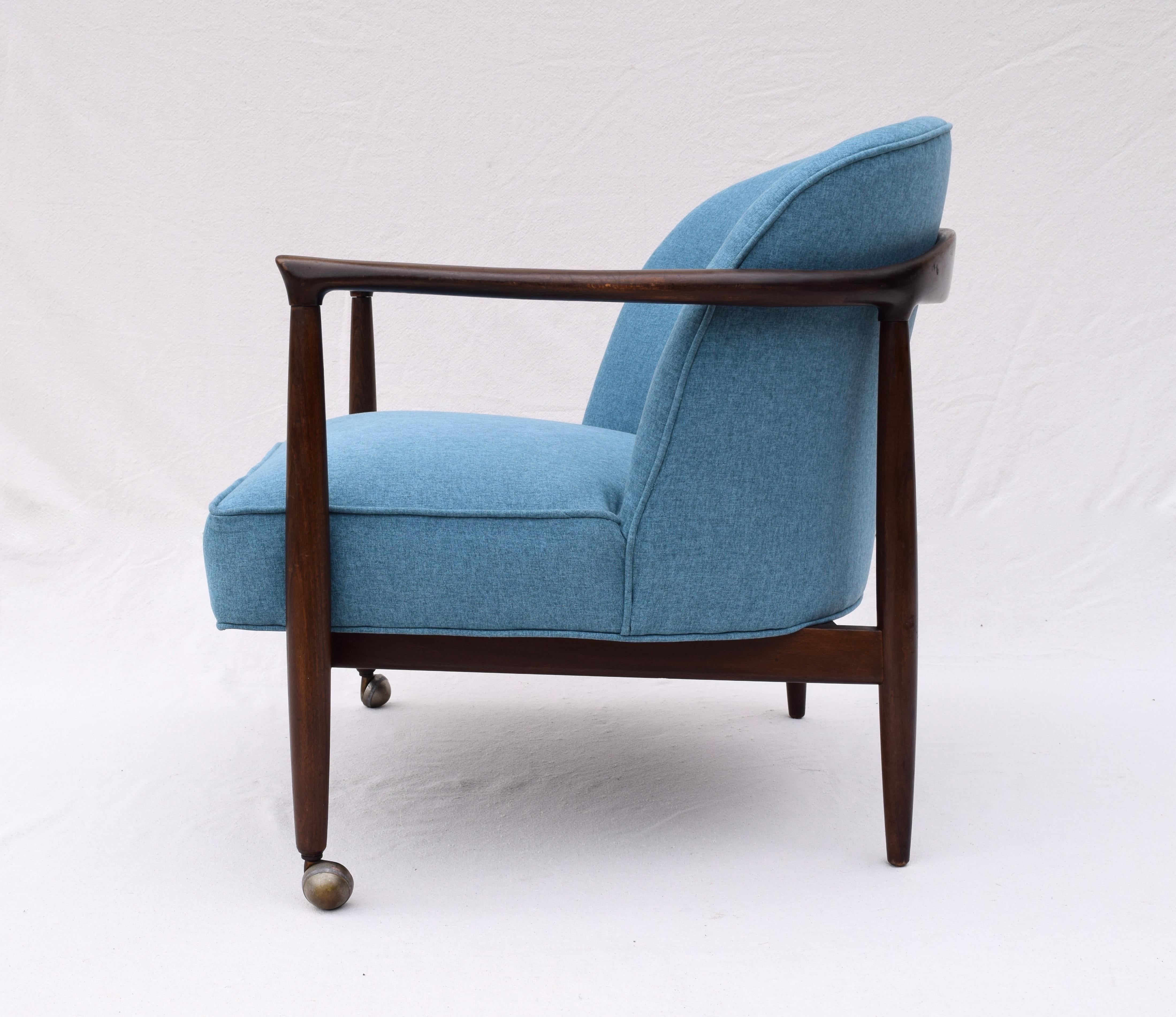 Finn Andersen for Selig Danish Sculpted Barrel Back Lounge Chair 1