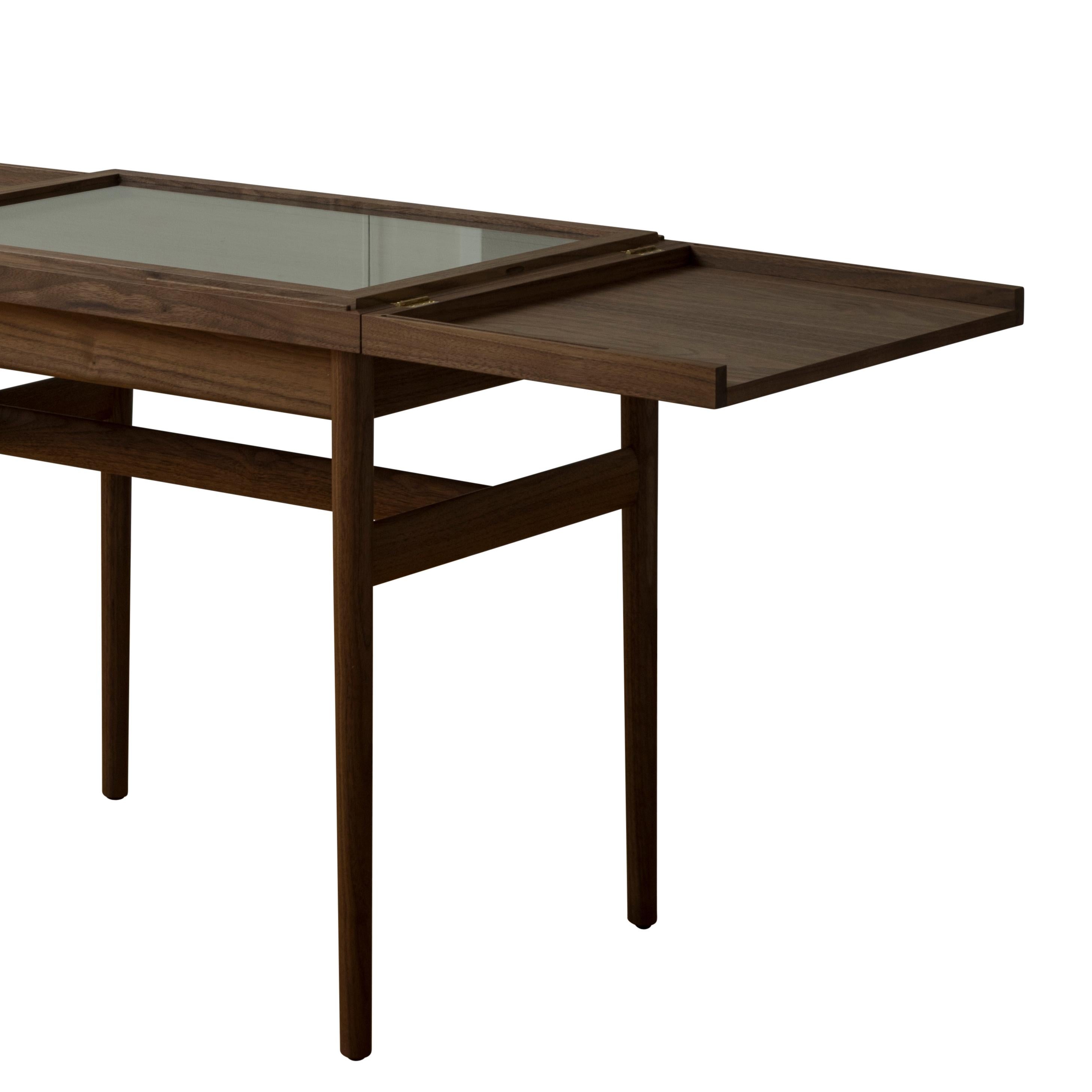 Modern Finn Jhul Art Collector's Vitrine Coffee Table in Wood