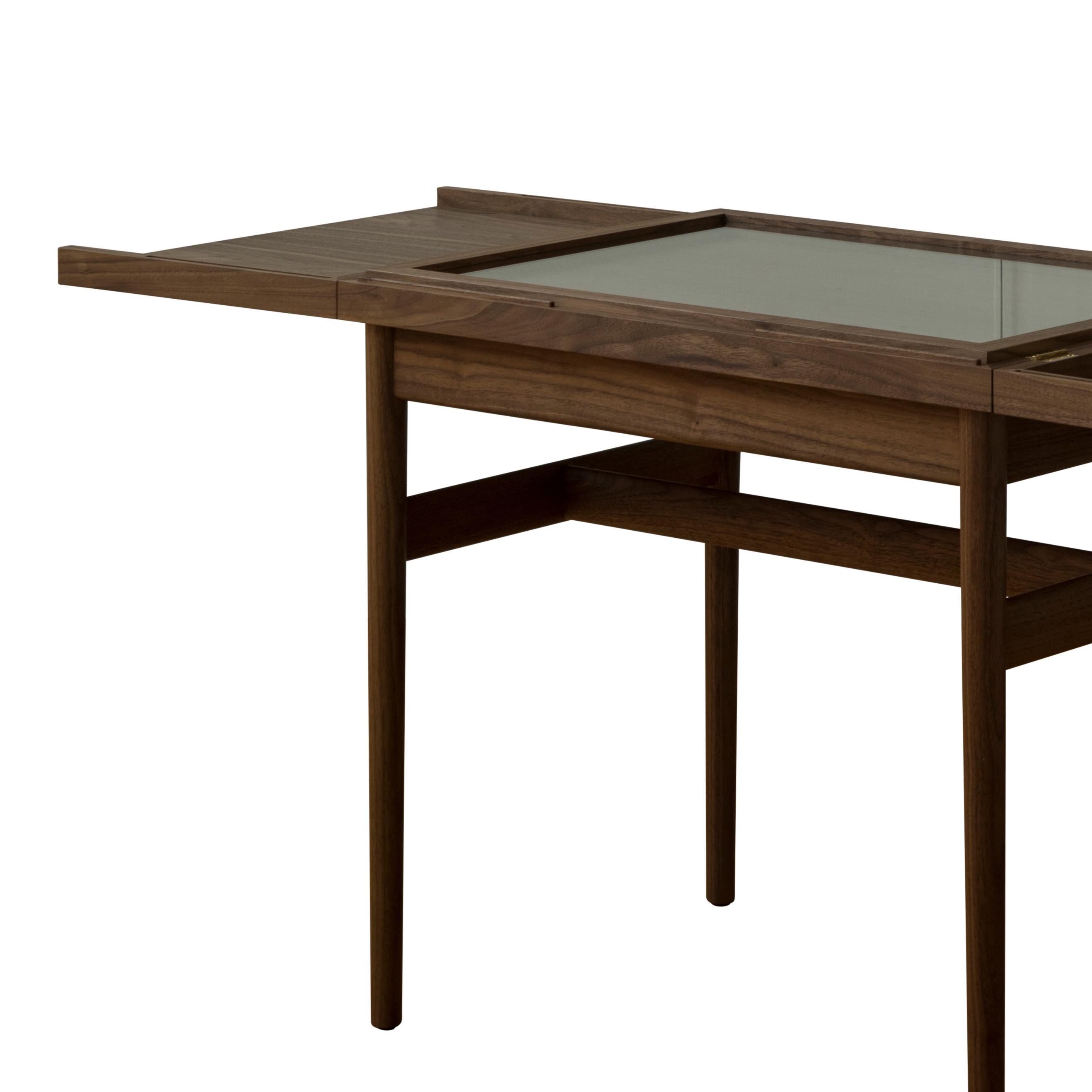Danish Finn Jhul Art Collector's Vitrine Coffee Table in Wood