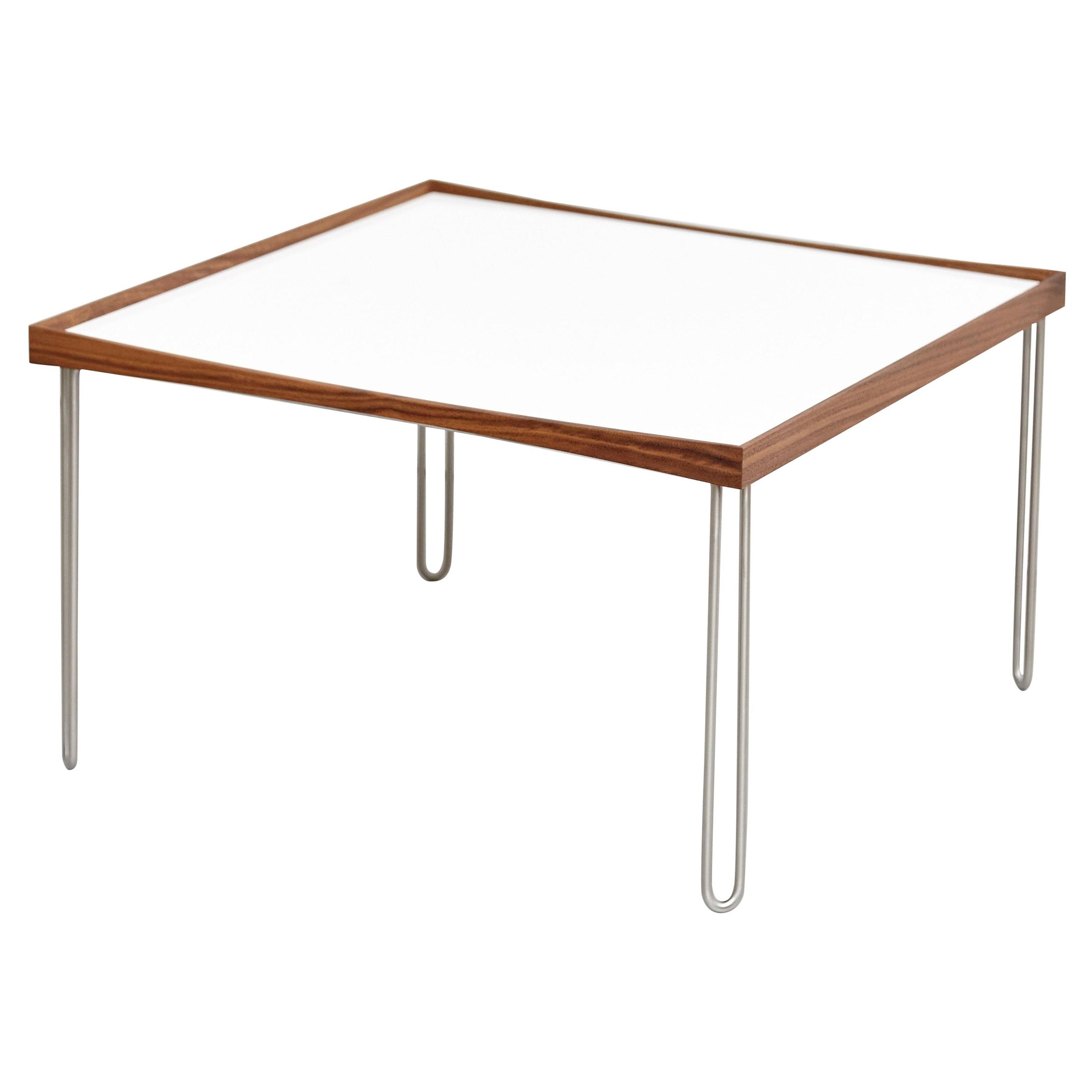 Finn Jhul Black and White Tray Table Walnut