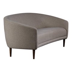 Finn Jhul Little Mother Three Seater Sofa, Wood and Fabric