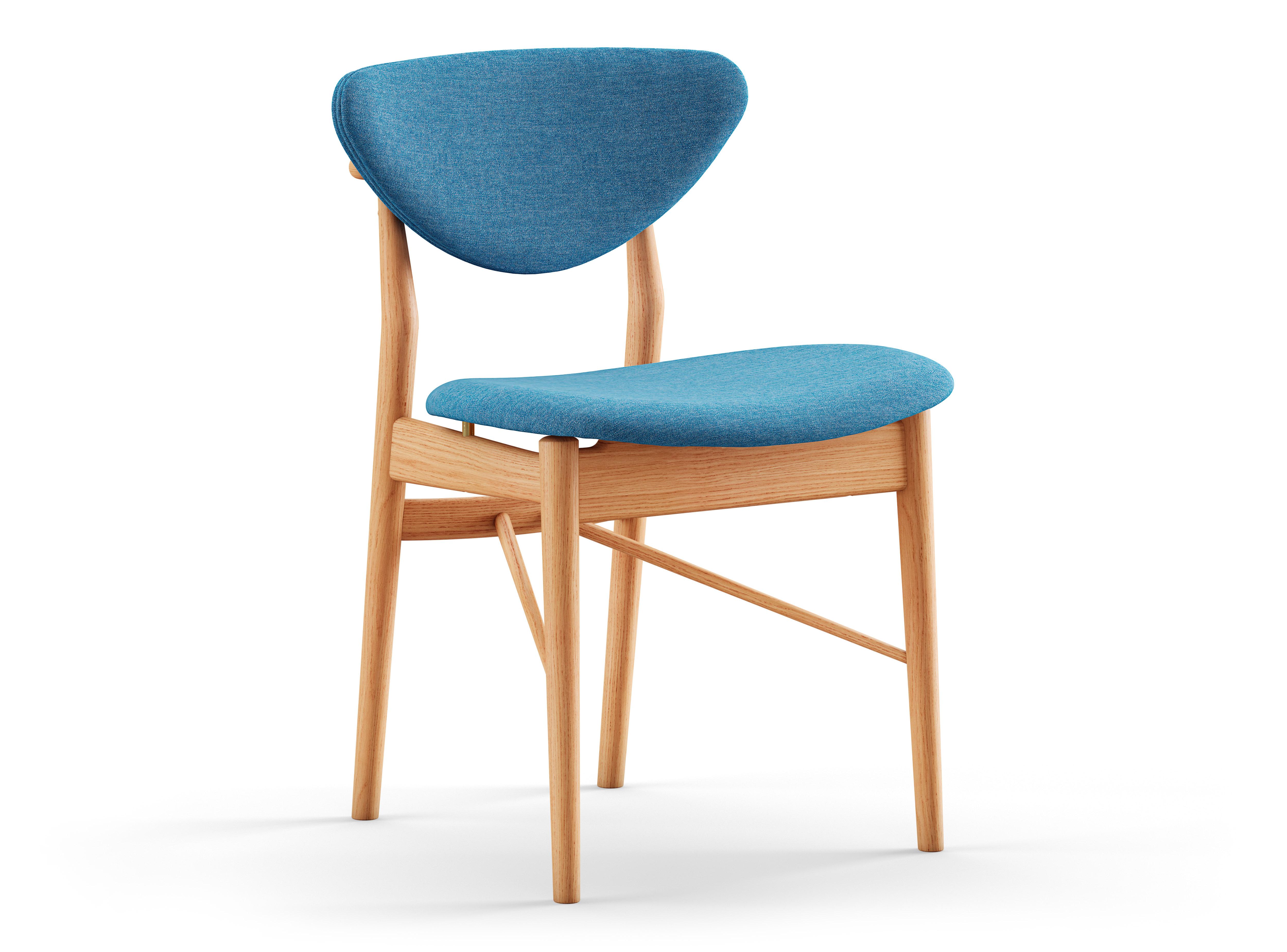 Chair designed by Finn Juhl in 1946, relaunched in 208.
Manufactured by House of Finn Juhl in Denmark.

To this day, Finn Juhl's designs are unconventional and defy expectations with subtle details. Finn Juhl himself once said that the deviation