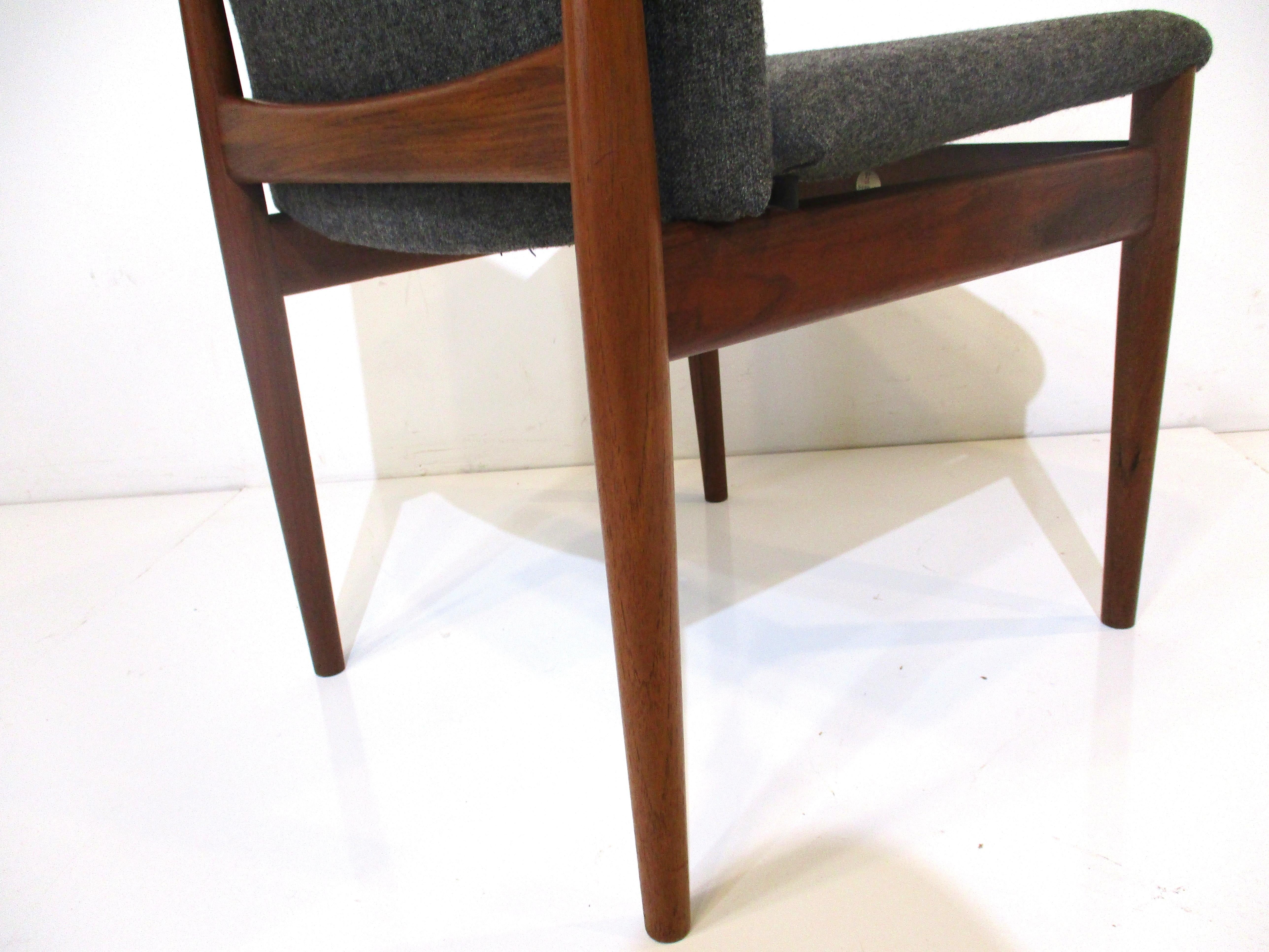 Finn Juhl 191 Teak Dining Chairs by France & Sons Denmark 4