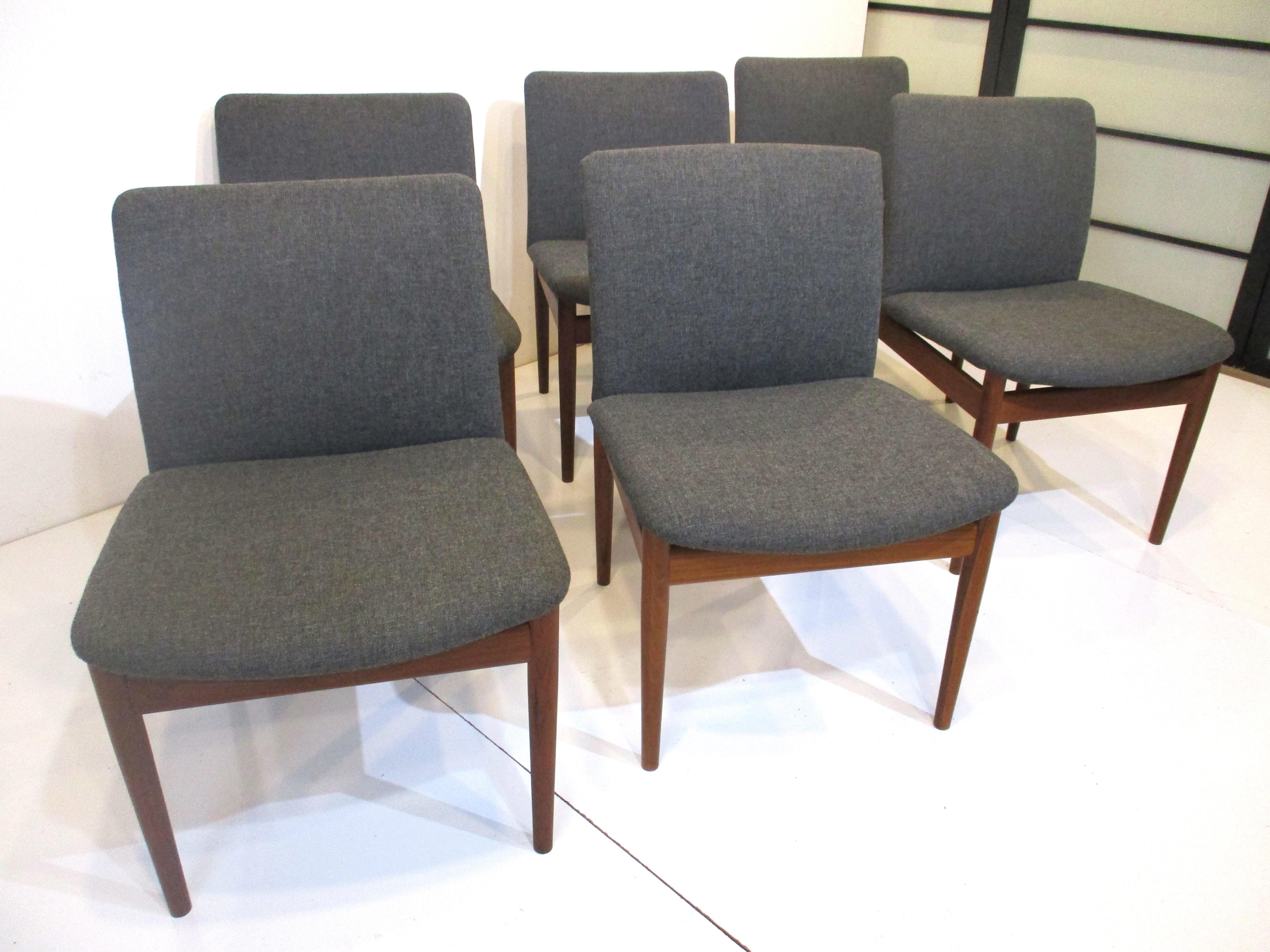 Finn Juhl 191 Teak Dining Chairs by France & Sons Denmark 11