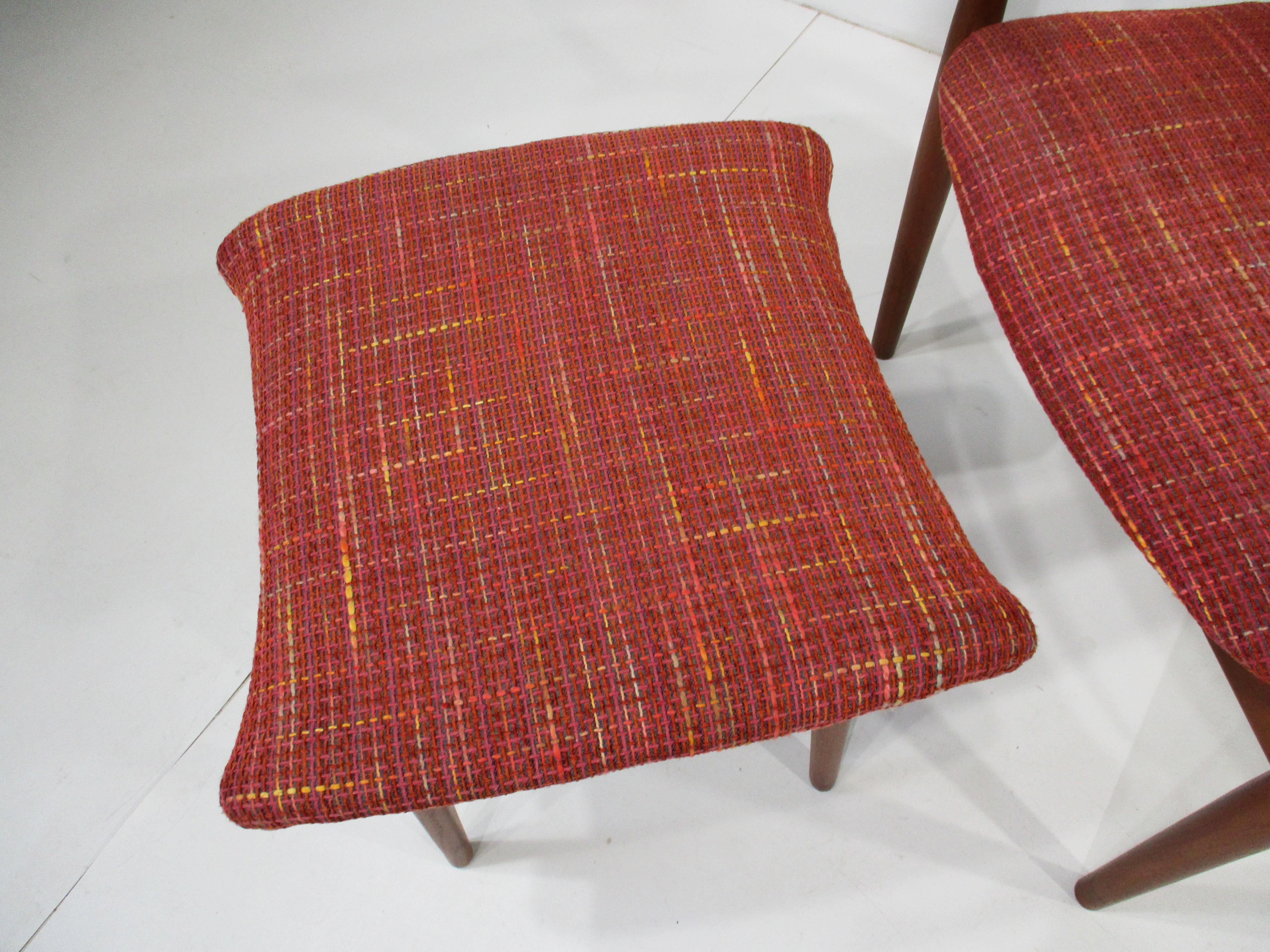 Sedia a braccio in teak con ottomana Finn Juhls 192 di France & Sons Danimarca in vendita 4