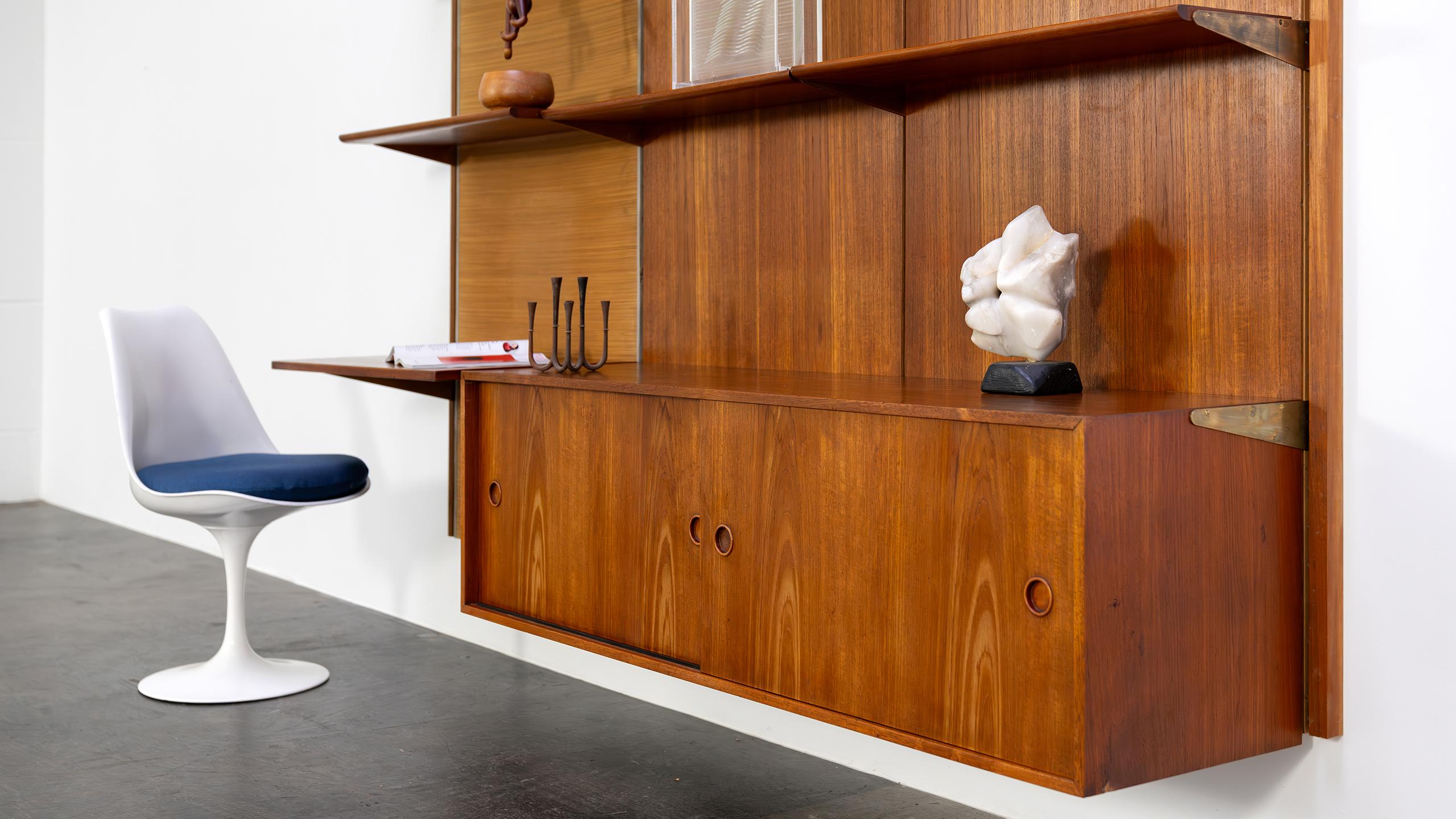 Finn Juhl 1962 Teca Mueble Aparador Escritorio BO71 Bovirke Mid Century Modern en venta 5