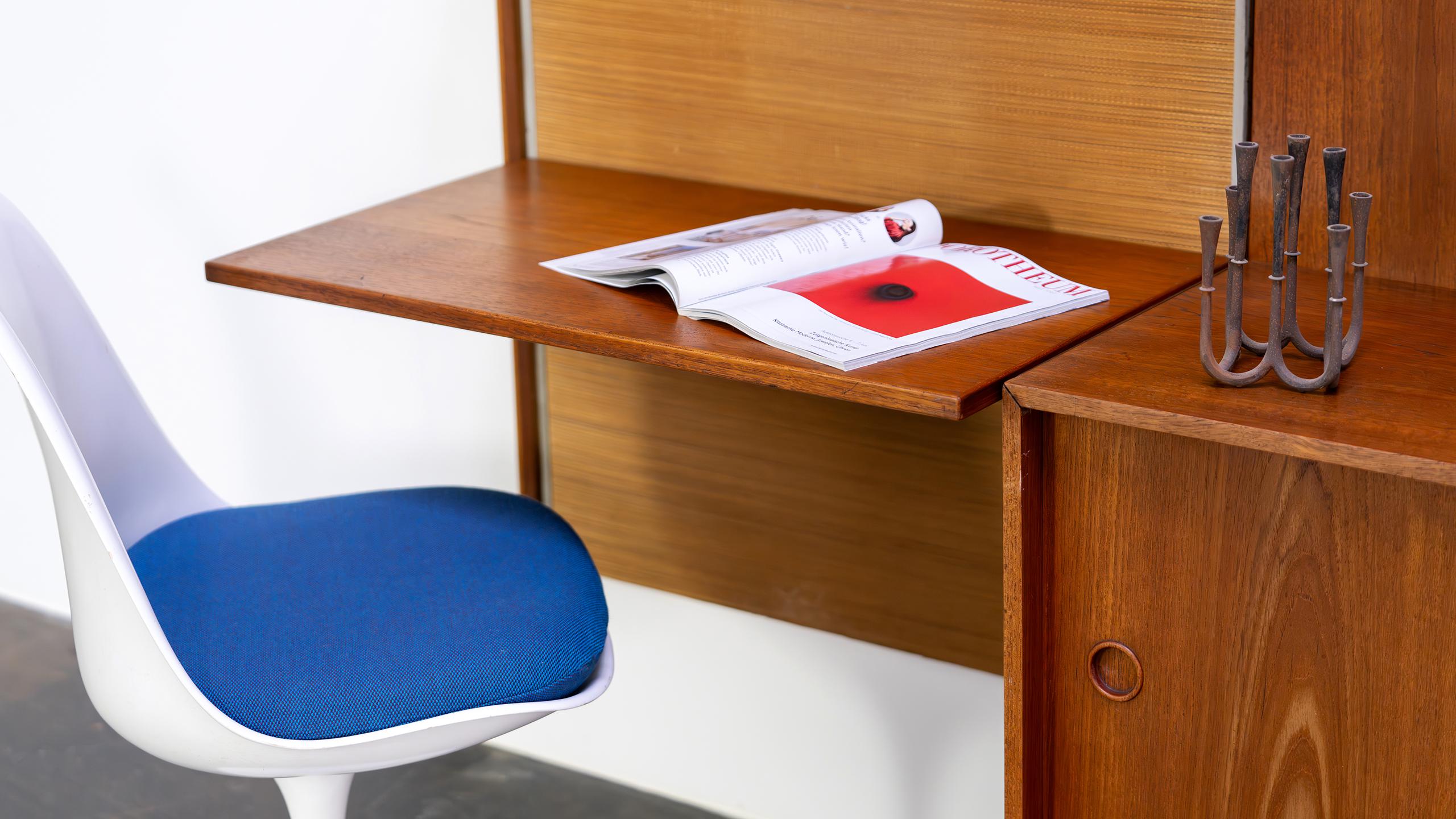 Finn Juhl 1962 Teca Mueble Aparador Escritorio BO71 Bovirke Mid Century Modern Latón en venta