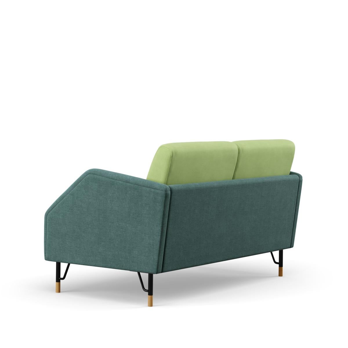 Finn Juhl 2-Seat 77 Sofa Couch, Wood and Fabric 5