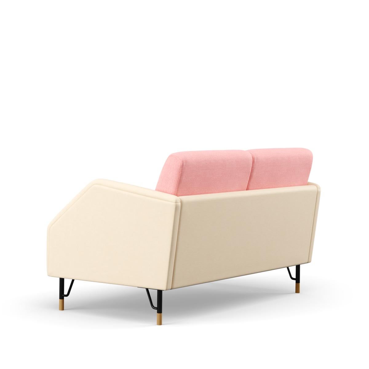 Finn Juhl 2-Seat 77 Sofa Couch, Wood and Fabric 7