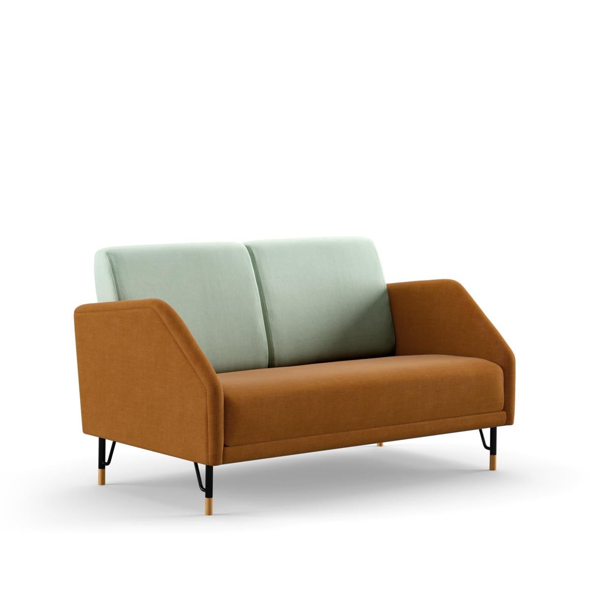 Finn Juhl 2-Seat 77 Sofa Couch, Wood and Fabric 8