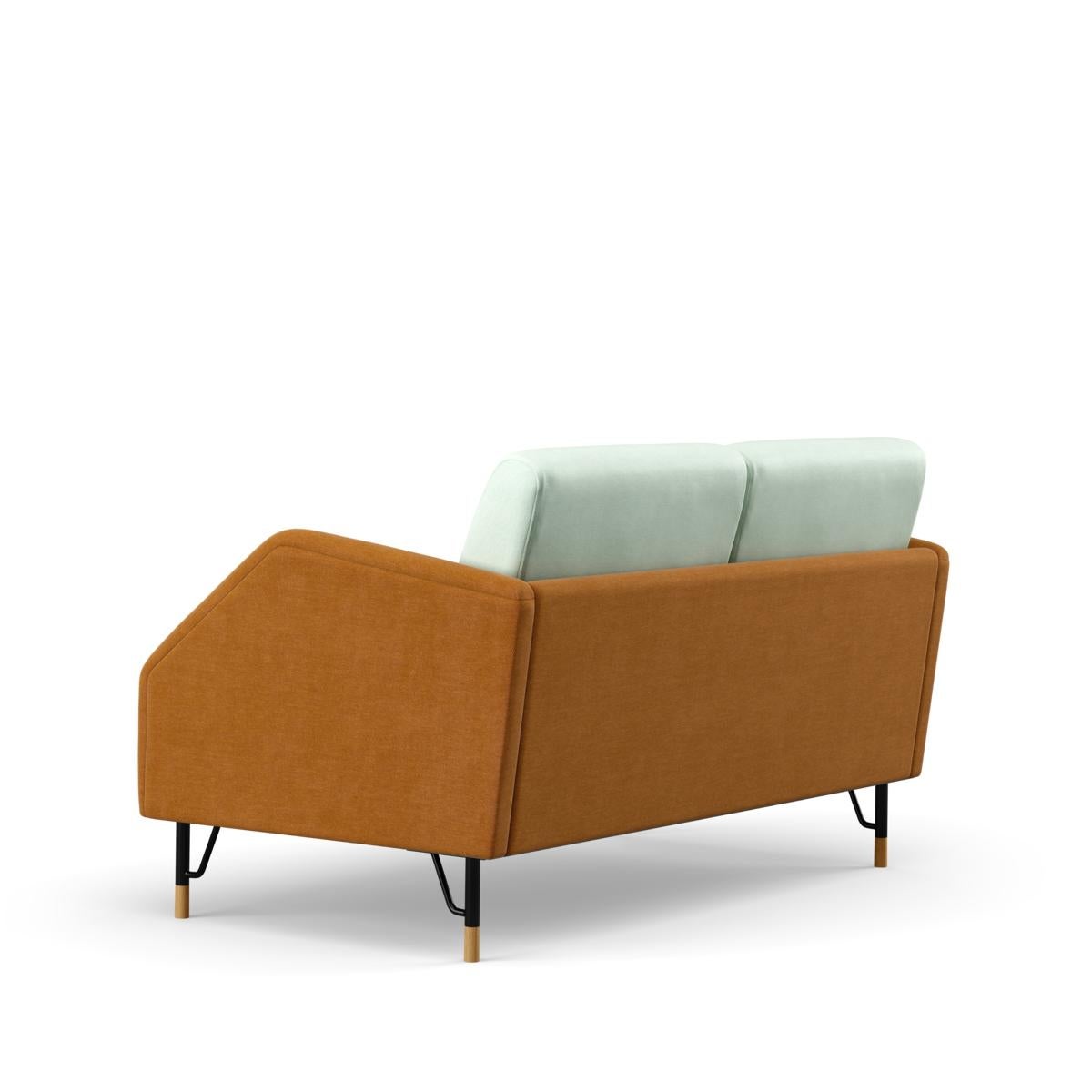 Finn Juhl 2-Seat 77 Sofa Couch, Wood and Fabric 9