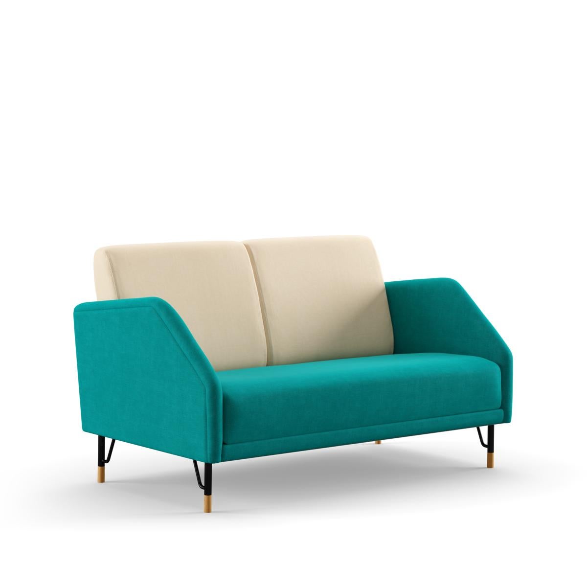 Finn Juhl 2-Seat 77 Sofa Couch, Wood and Fabric 10