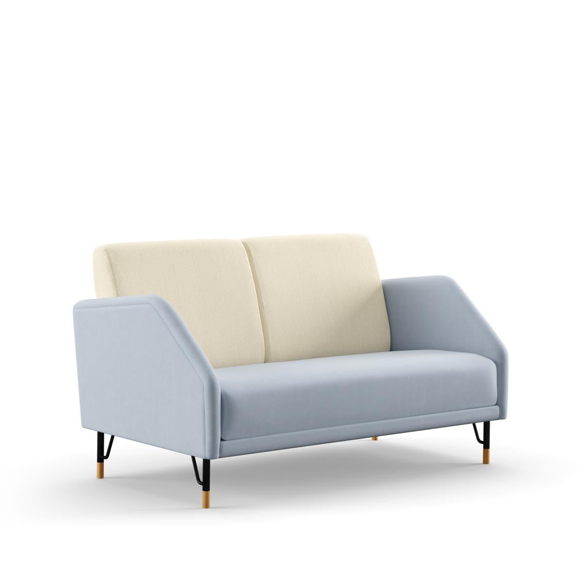 Finn Juhl 2-Seat 77 Sofa Couch, Wood and Fabric 2