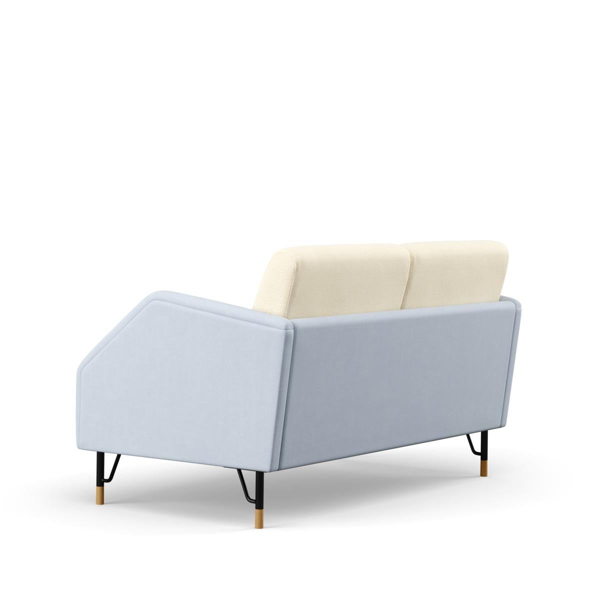 Finn Juhl 2-Seat 77 Sofa Couch, Wood and Fabric 3