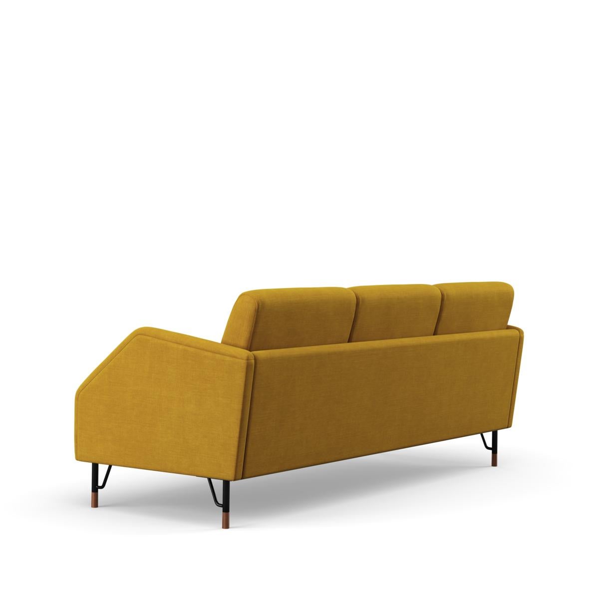 Finn Juhl 3-Seat 77 Sofa Couch, Wood and Fabric 7