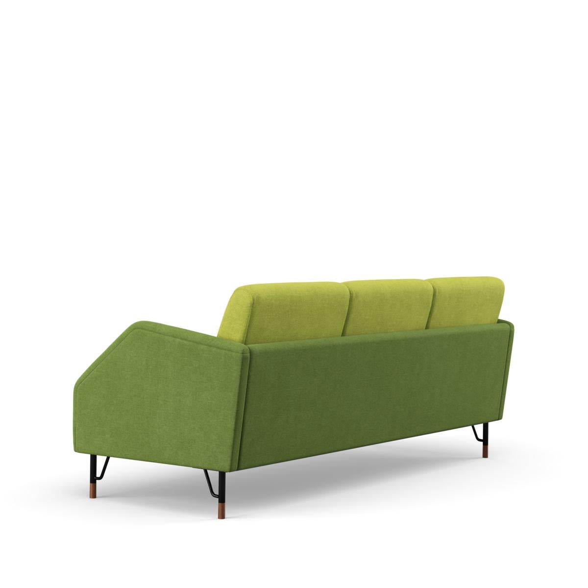 Finn Juhl 3-Seat 77 Sofa Couch, Wood and Fabric 3