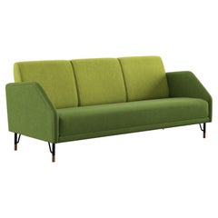 Finn Juhl 3-Seat 77 Sofa Couch, Wood and Fabric