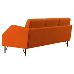 Finn Juhl 3-Seat 77 Sofa Couch, Wood and Fabric