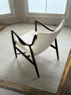 Chaise Finn Juhl 45 en bois de rose par Niels Vodder c1950