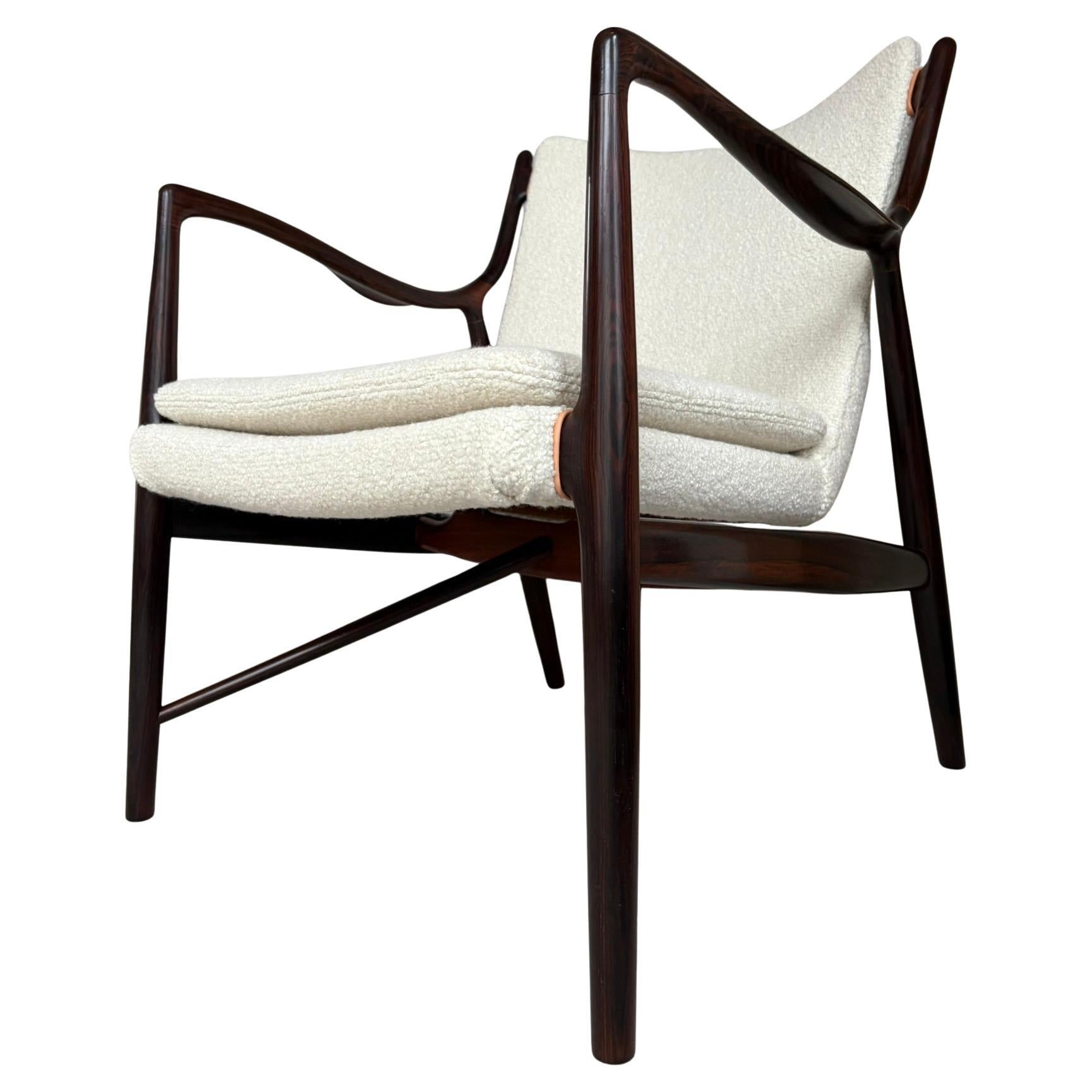 Finn Juhl 45 chair made of rosewood by Niels Vodder c1950