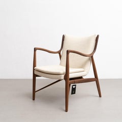 Finn Juhl 45 Chair, Wood and Fabric