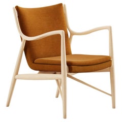 Finn Juhl 45 Chair, Wood and Fabric