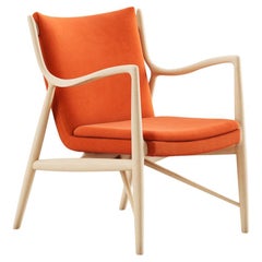 Finn Juhl 45 Chair, Wood and Fabric