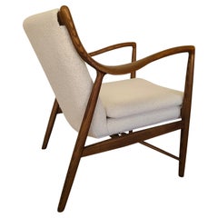 Chaise longue Finn Juhl 45 par JG Furniture Frêne et Boucle'