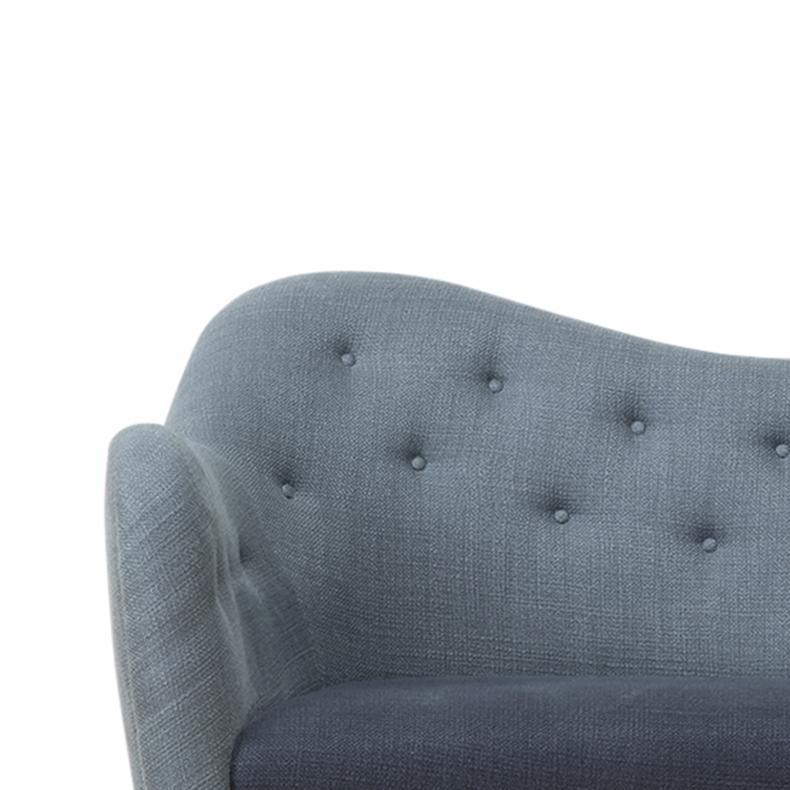 Modern Finn Juhl 46 Sofa Couch Wood and Fabric