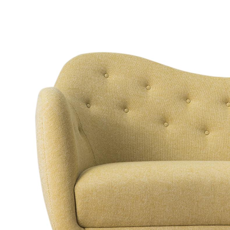 Modern Finn Juhl 46 Sofa Couch Wood and Fabric