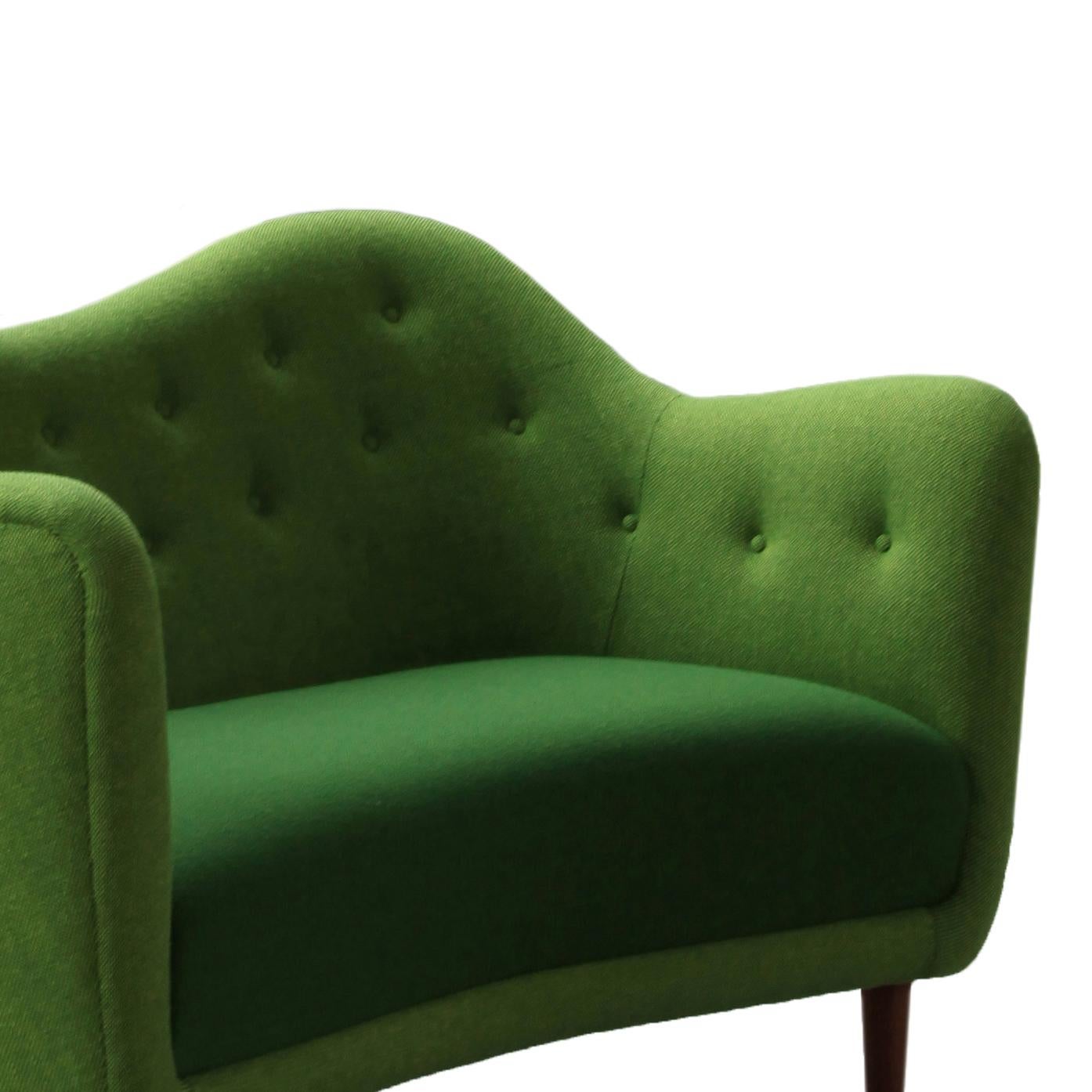 Danish Finn Juhl 46 Sofa Couch Wood and Fabric