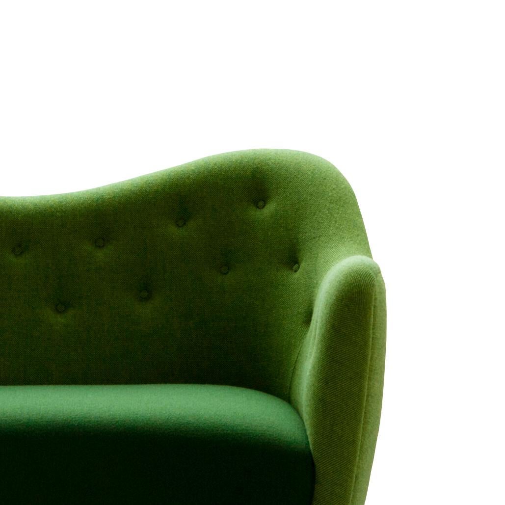 Contemporary Finn Juhl 46 Sofa Couch Wood and Fabric