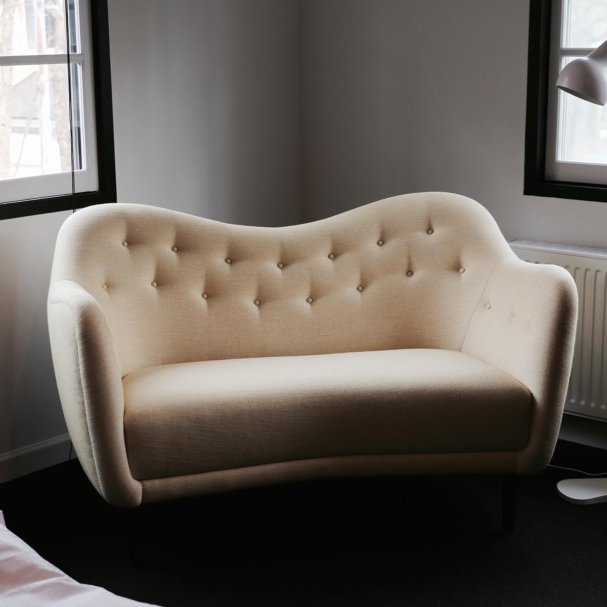 Finn Juhl 46 Sofa Couch Wood and Fabric 3